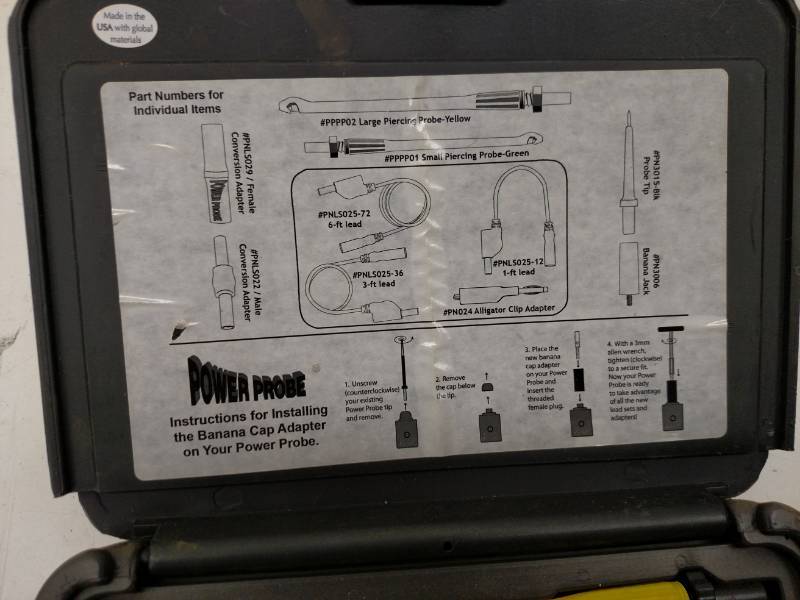 lot 106 image: Power Probe Lead Set, Latch on Box ...
