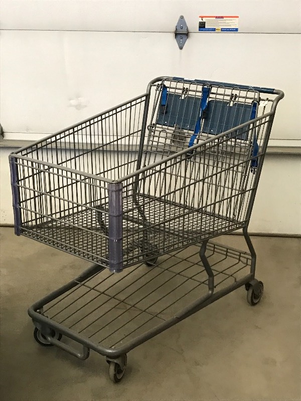 lot 7 image: Steel Shopping Cart