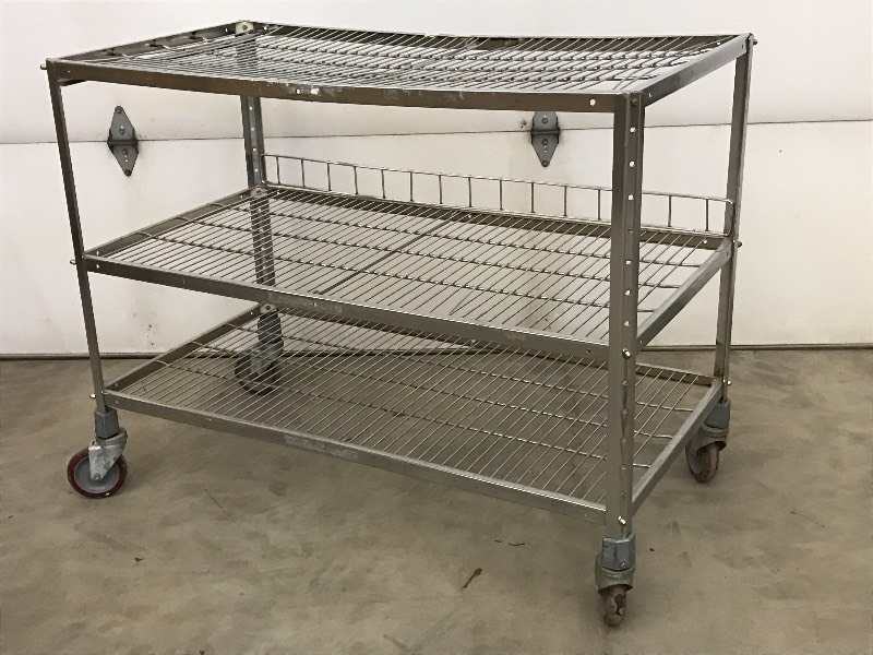 lot 18 image: Stainless Steel Warehouse Cart