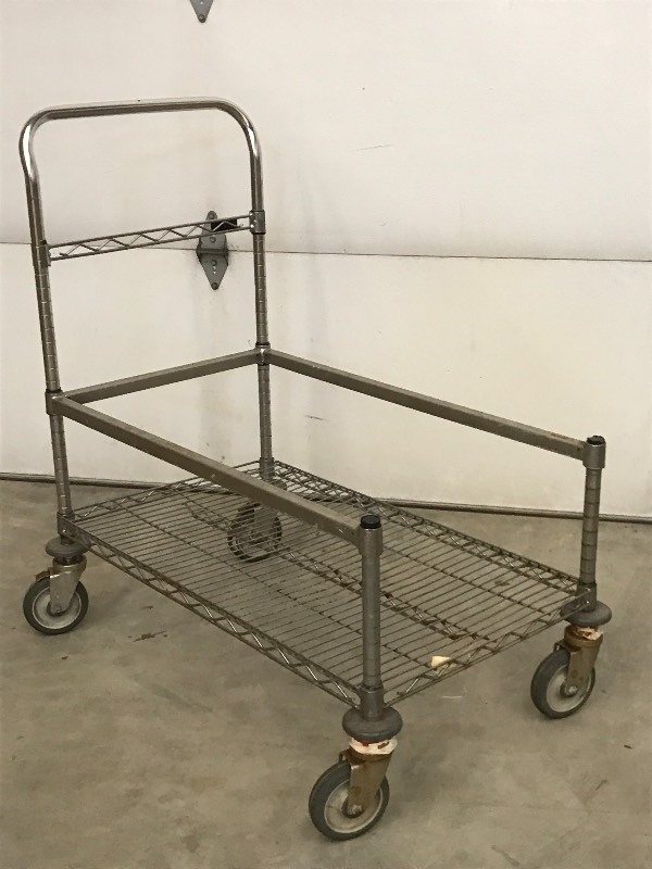 lot 20 image: Eagle Stainless Steel Warehouse Cart