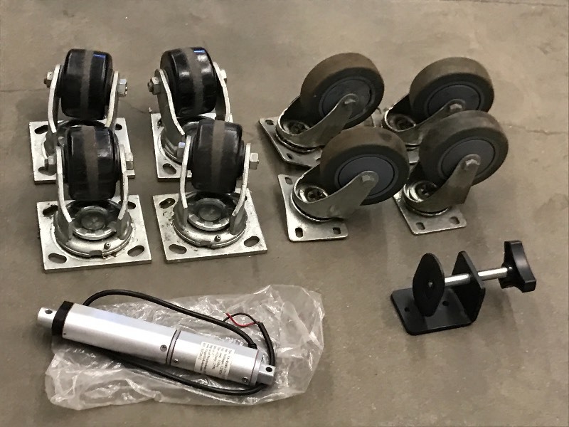 lot 24 image: (2) Sets Of Caster Wheels & Etc