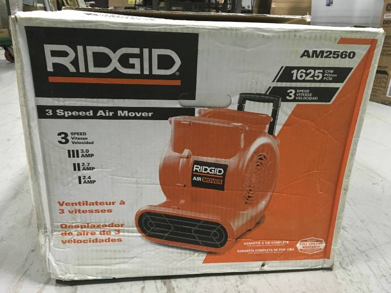 RIDGID 1625 CFM Air Mover in like new condition