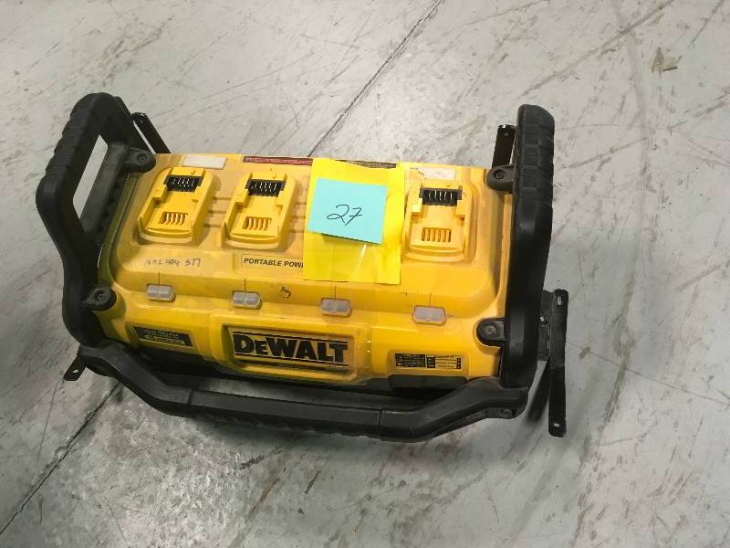 DEWALT 1800 Watt Portable Power Station and 20-Volt60-Volt MAX Lithium-Ion Battery Charger used in good working condition