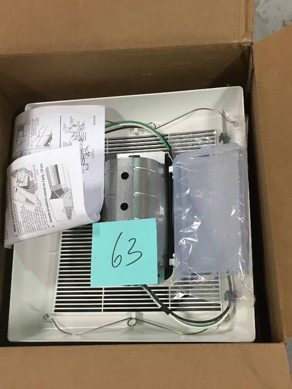 NuTone InVent Series 80 CFM Ceiling Roomside Installation Exhaust Bath Fan with Light
