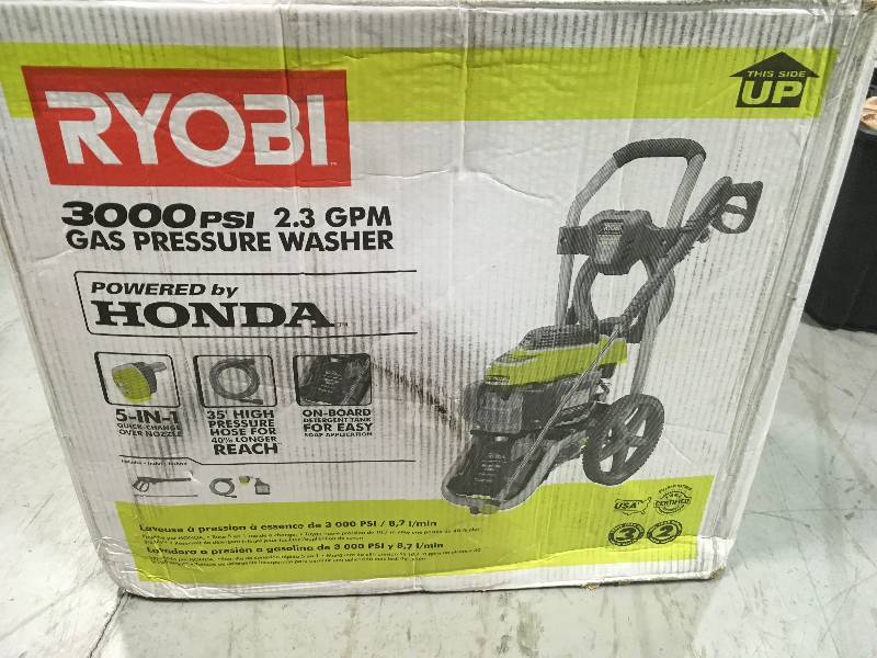 Ryobi 3000 PSI 2.3 GPM Honda Gas Pressure Washer  in working condition