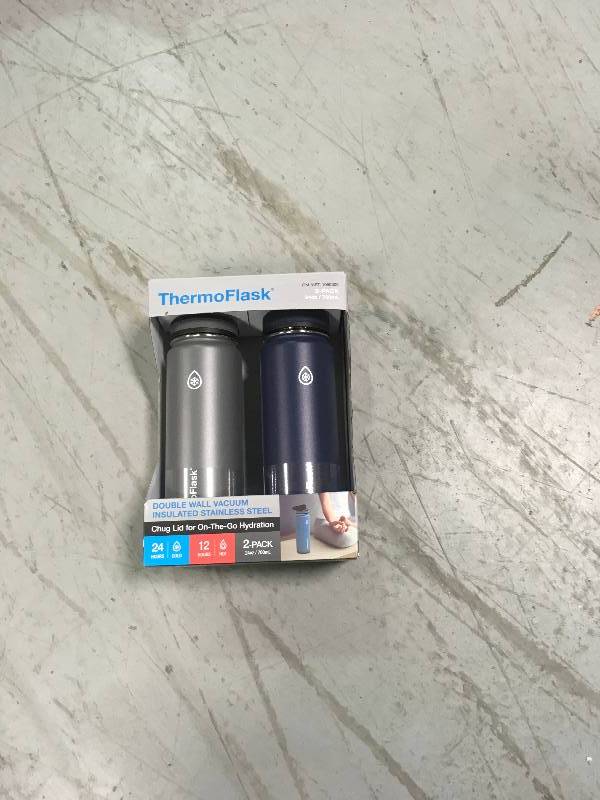 ThermoFlask 24-Ounce Double Wall Vacuum Insulated Stainless Steel Water Bottles not used