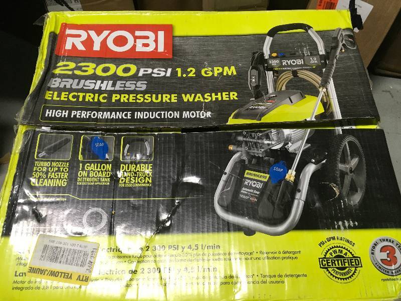 Ryobi 2,300 PSI 1.2 GPM High Performance Electric Pressure Washer  in good working condition
