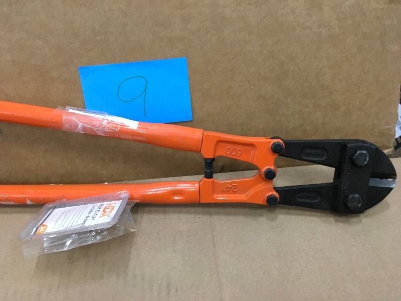 lot 9 image: HDX Bolt Cutters - 24 in. Long, Tubular Steel Shafts Supply Ample Cut Tough Metals Not used