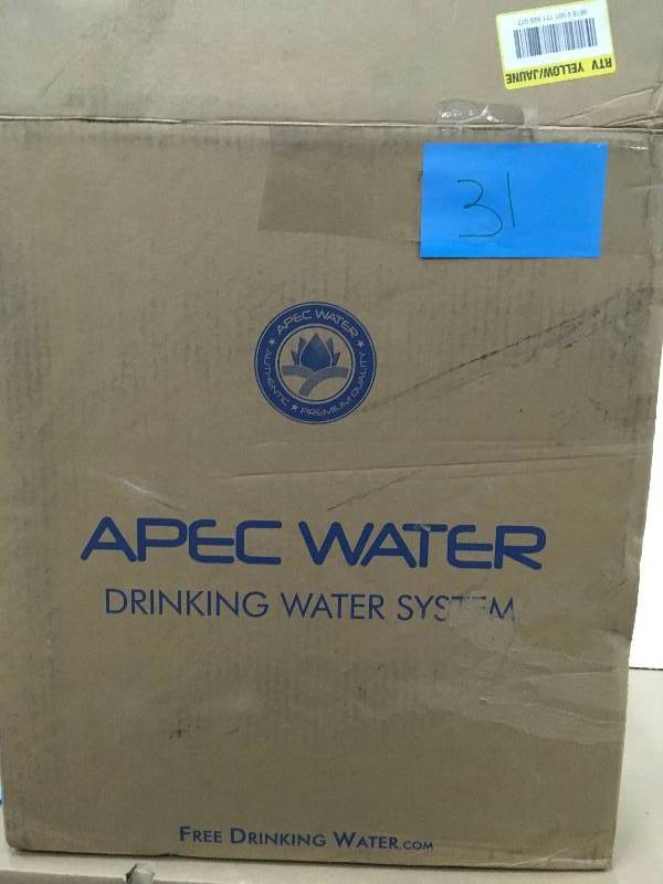 lot 31 image: APEC Water - USA Top Rated 5-Stage Reverse Osmosis Drinking Water Filter System Not used