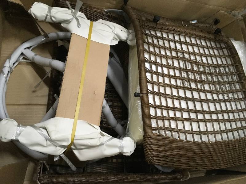 lot 42 image: Hampton Bay Spring Haven Wicker Patio Swivel Rocker Chair-Not used