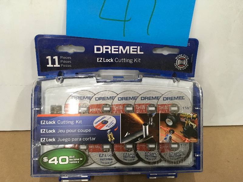 lot 47 image: Dremel EZ688-01 Ez Lock Cutting Kit Mini MtlPlst 11Pc Not used
