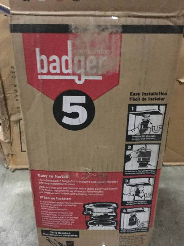 lot 87 image: Badger 5 Garbage Disposal, 12 HP in working condition