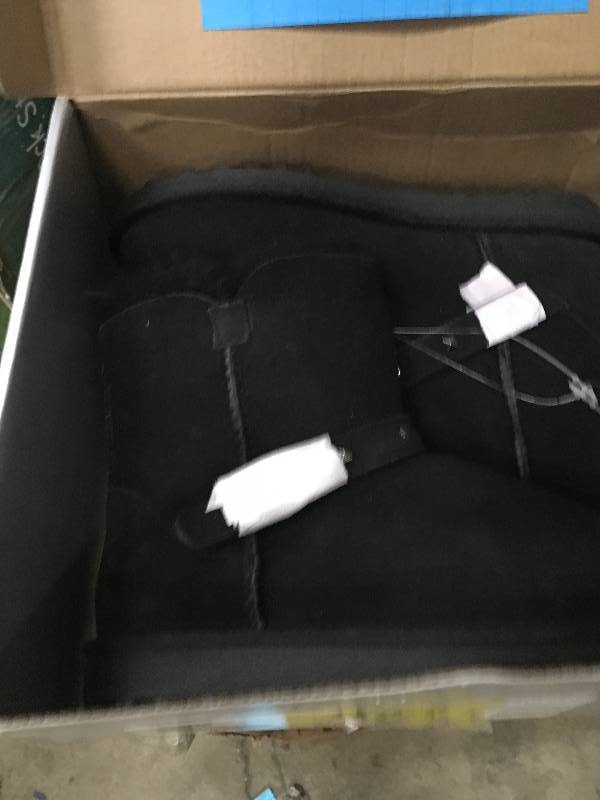 lot 88 image: Kirkland Kids Girls Shearling Buckle Boot Winter BLACK 3 Not used