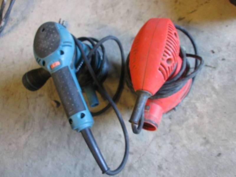 Makita and Black & Decker sanders...