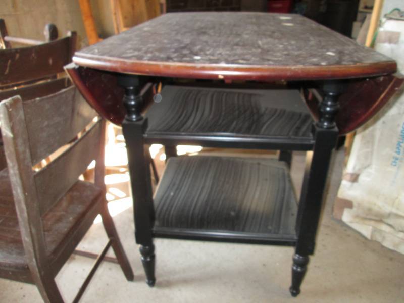 Dropleaf table and chairs...
