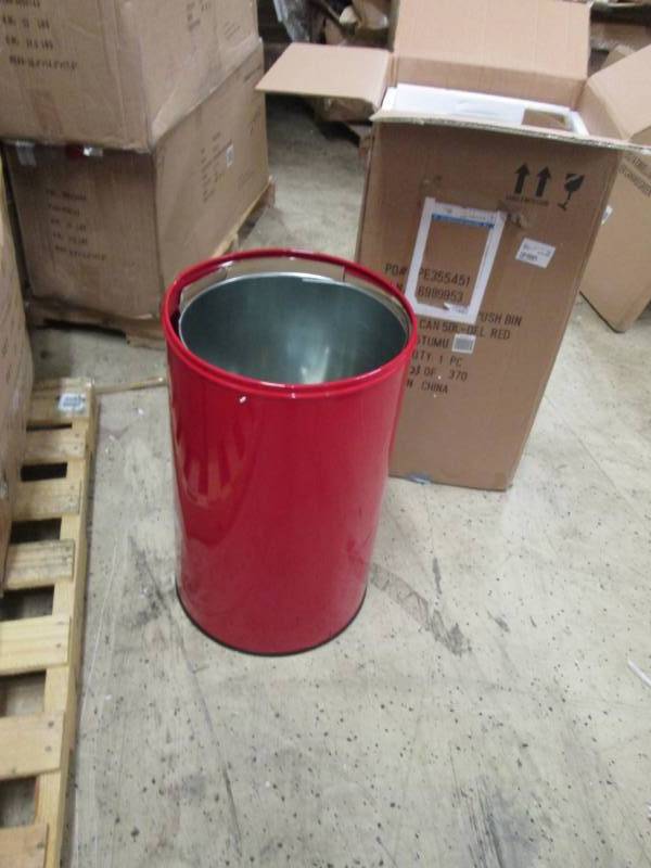 lot 2 image: 13-Gal. Stainless Steel Trash Can ...
