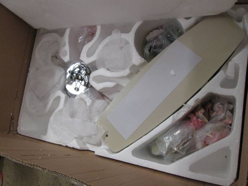 lot 96 image: Romantic Ceiling Fan open box, unte...