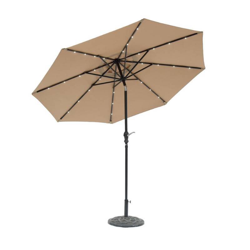 lot 175 image: Sunray 9 ft. Round Solar Lighted Ma...