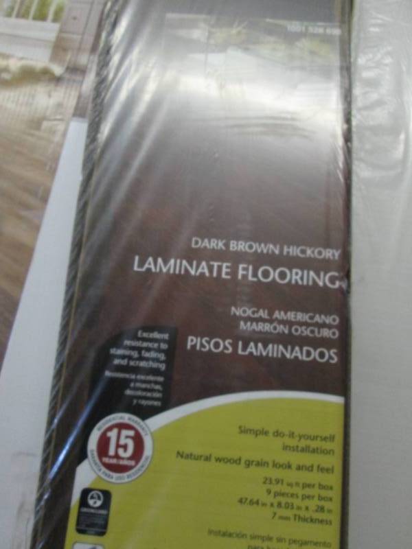 lot 125 image: 3 Cases TrafficMaster Dark Brown Hi...