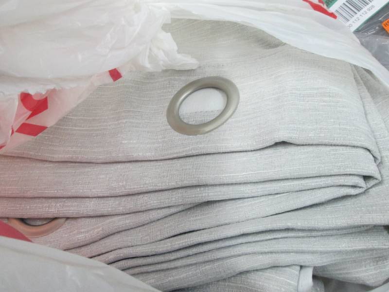 lot 217 image: Heath Dove Grey Textured Linen Grom...