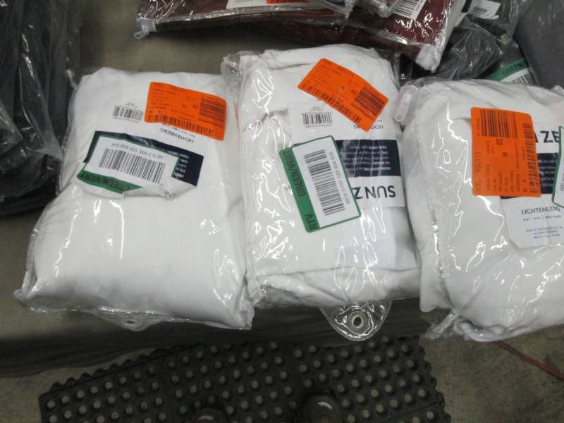 lot 219 image: Lot of 3 Sun Zero Outdoors Semi-Opa...