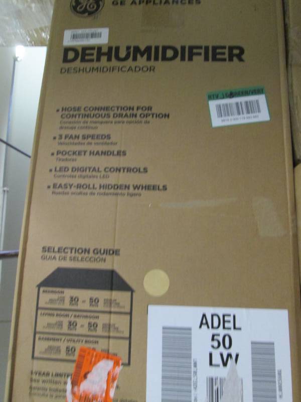 lot 242 image: GE 50 pt. Dehumidifier, ENERGY STAR...