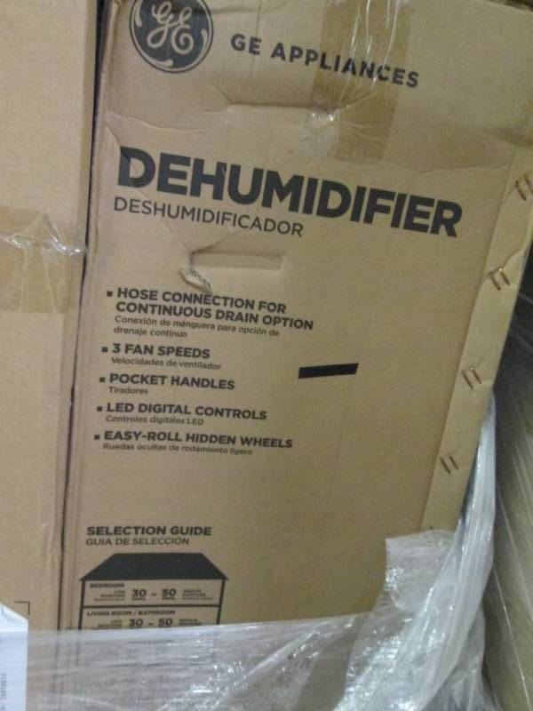 lot 244 image: GE 50 pt. Dehumidifier, ENERGY STAR...