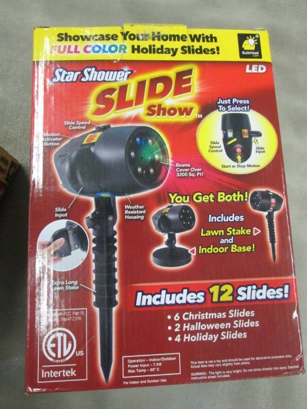 lot 267 image: Star Shower Slide Show LED Projecto...