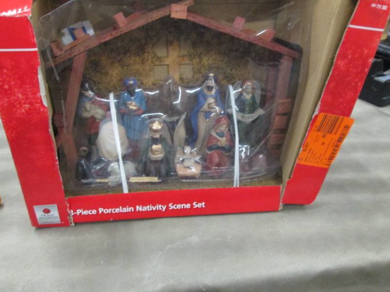 lot 274 image: Nativity Scene- one broken figure...