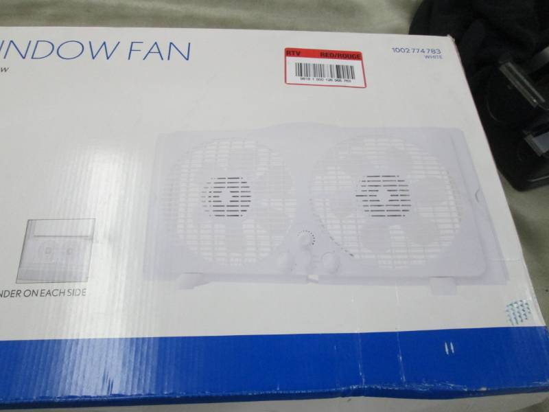 lot 279 image: 65-Watt 9 in. White Reversible Twin...