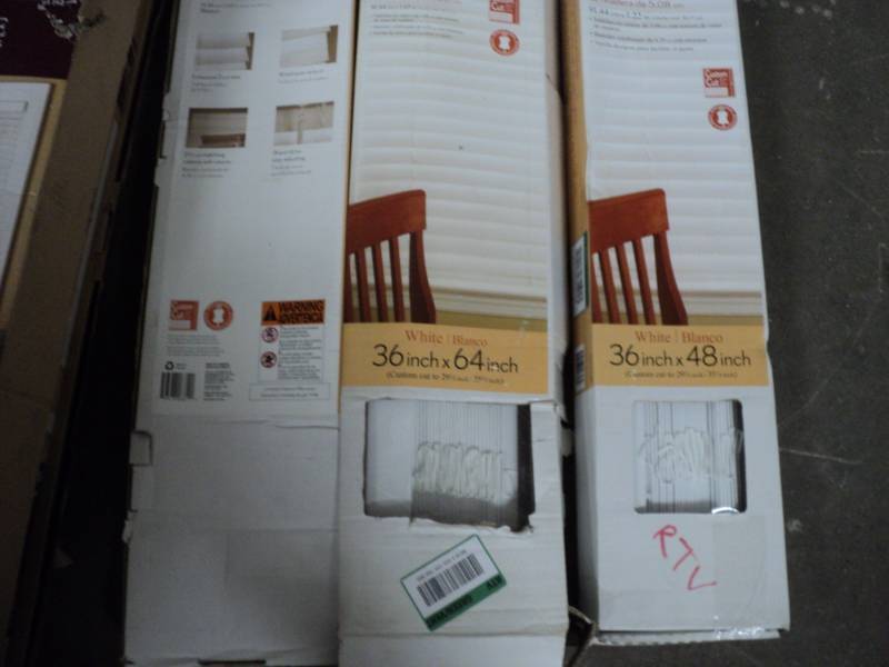 3- 36 various lengths blinds...