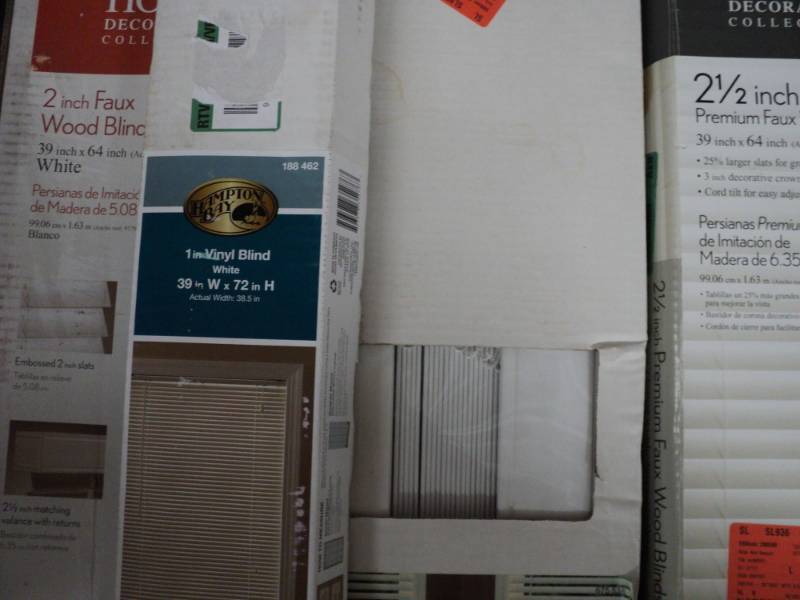 4- 39 various lengths blinds...