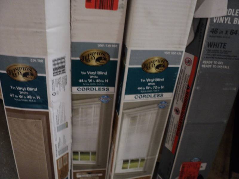 2- 44, 1- 46 and 1-47 wide blind...