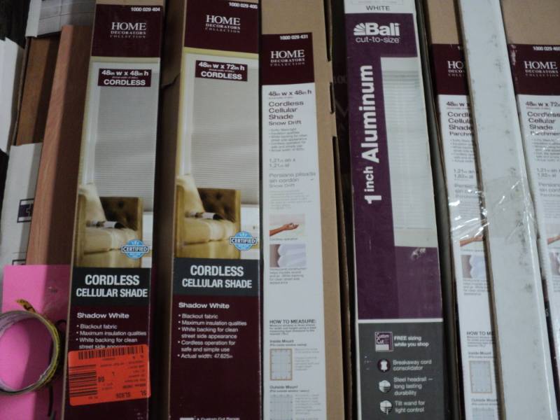 6 - 48  various blinds...