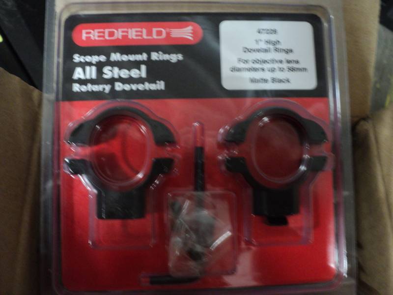 box of 12 redfield scope mount ring...