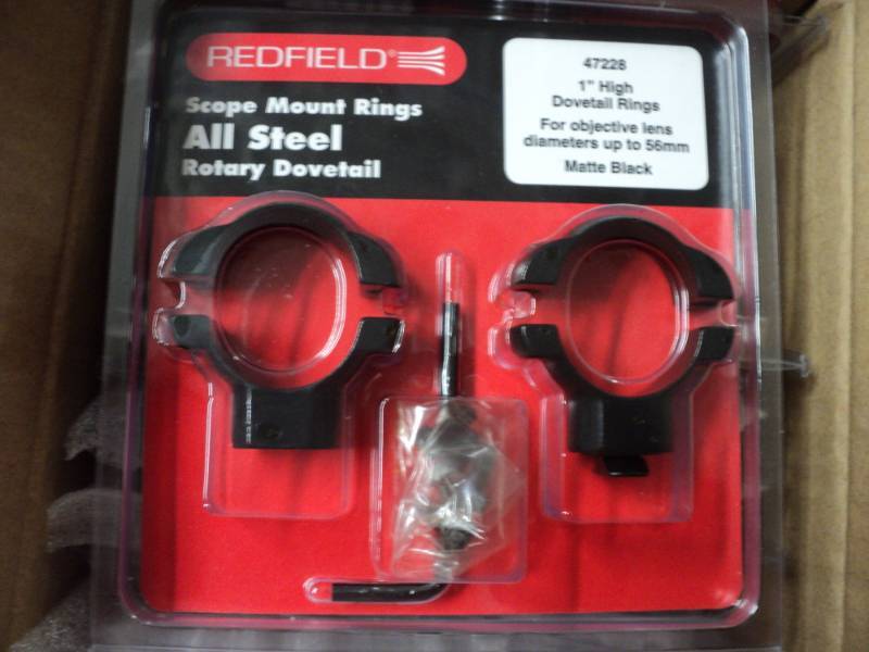 box of 12 redfield scope mount ring...