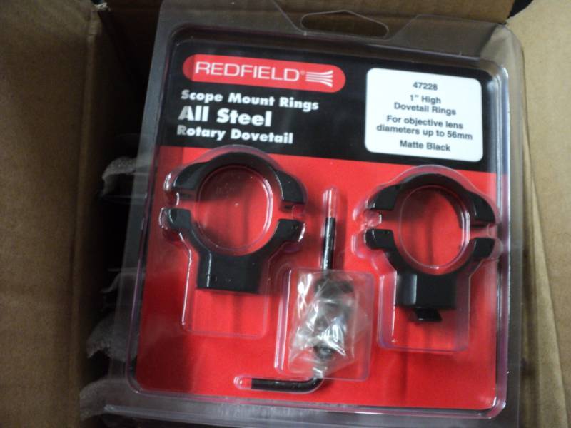 box of 12 redfield scope mount ring...