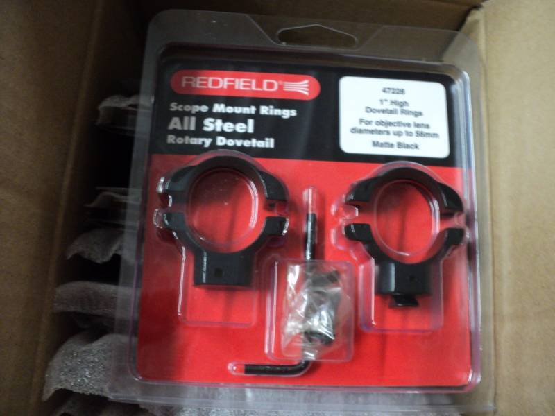 box of 12 redfield scope mount ring...