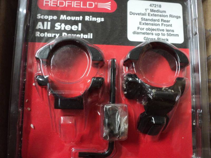 box of 12 redfield scope mount ring...