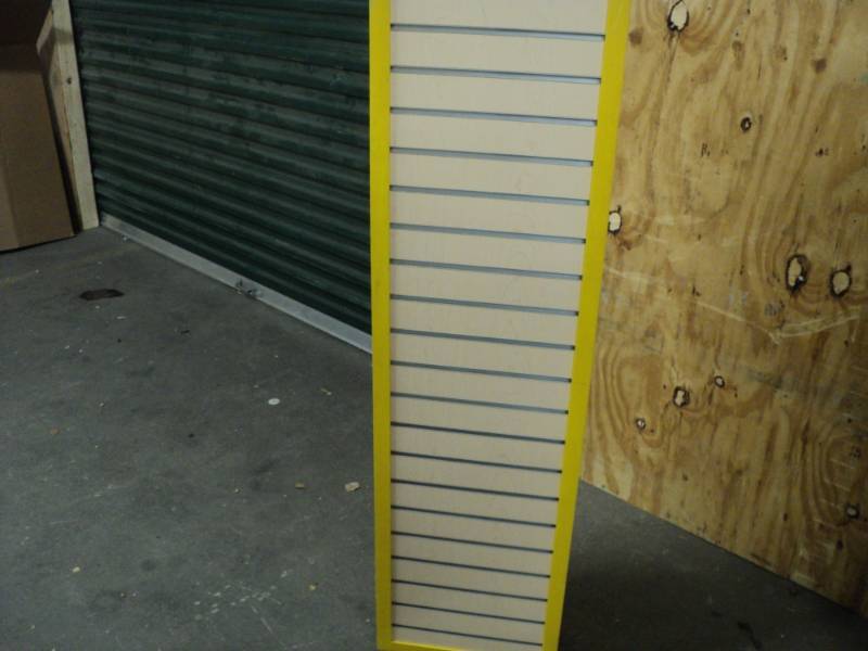 4 sided slat wall display table...