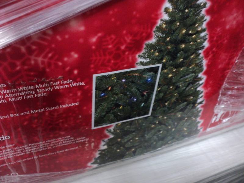 6.5 ft pre lit wesley spruce-dual l...