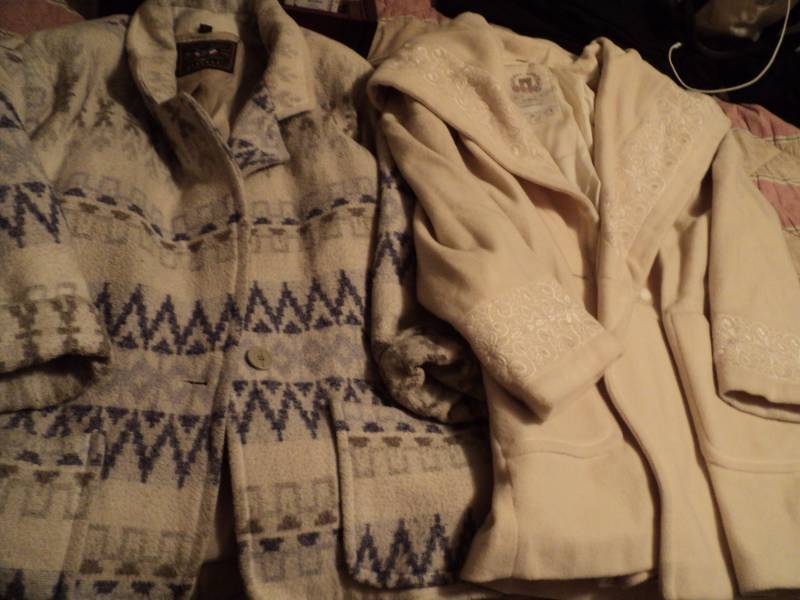 2 - size L womens coats...