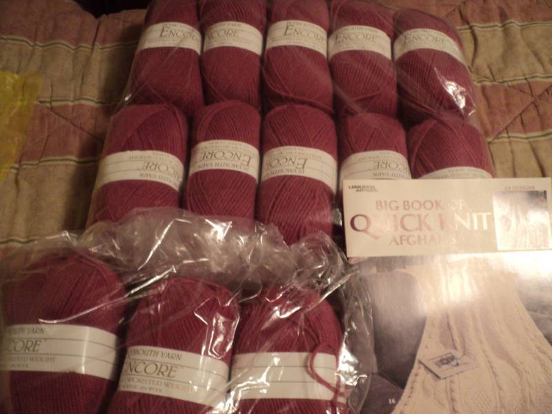 Encore yarn and alphan book...