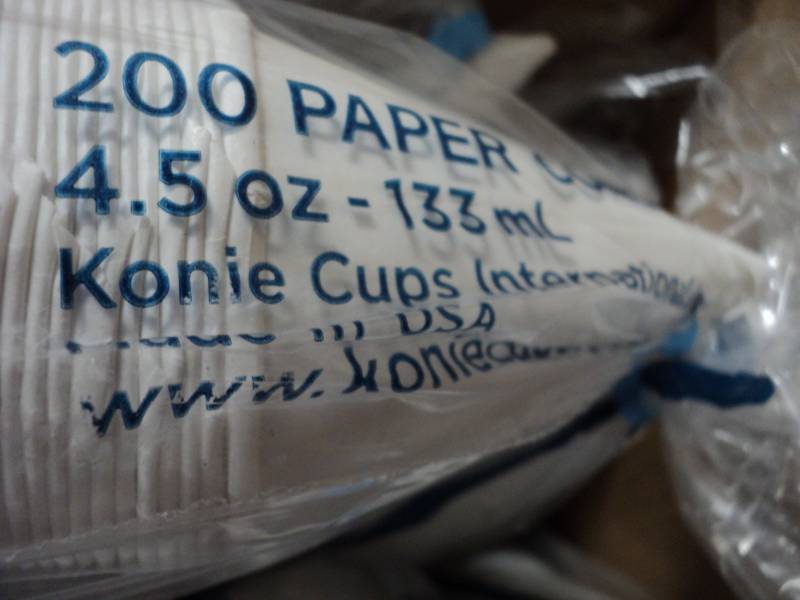 case of 5000 paper cone cups 4.5oz....
