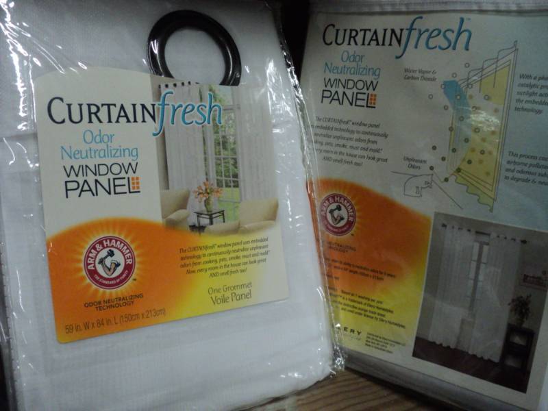 2 panels- Curtain Fresh Grommet Voi...
