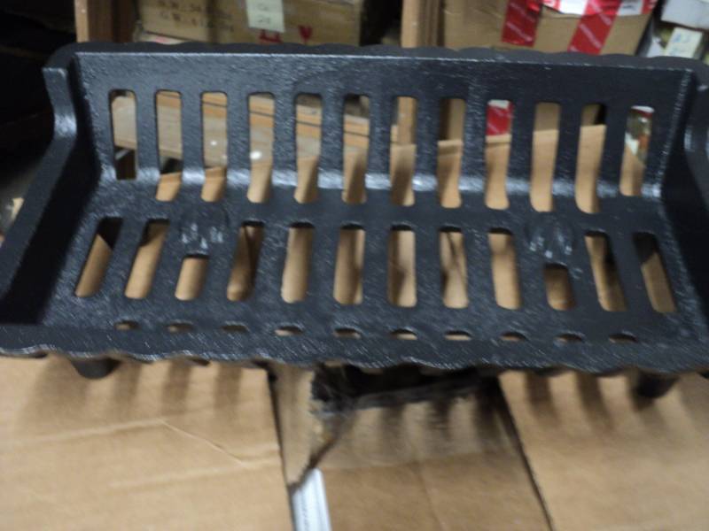 cast iron fireplace grate 15 x9x4...