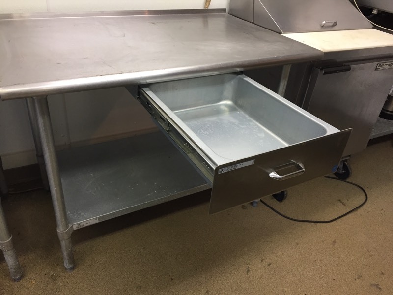 lot 15 image: 48 SS Table With Drawer