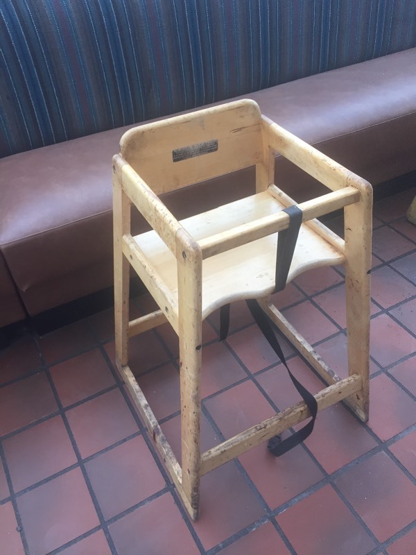 lot 67 image: Wood High Chair