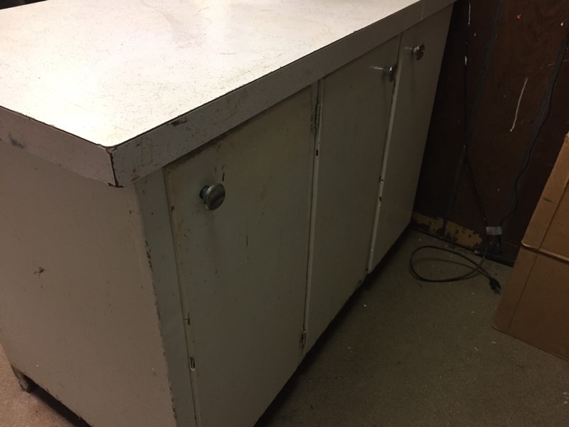 lot 81 image: Counter & Shelving Unit