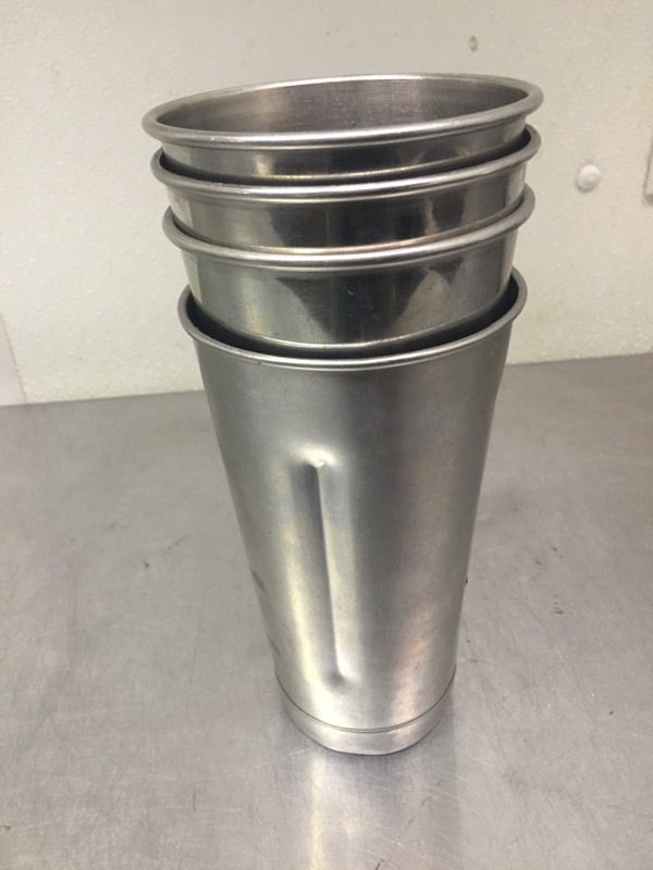 lot 155 image: 4 Metal Mixer Cups